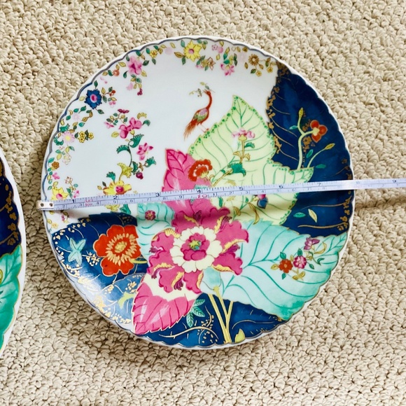 mottahedeh tobacco leaf salad plate + Dessert eight colors including 22K gold and five firings to manufacture Mottahedeh Tobacco Leaf Dinner Plate